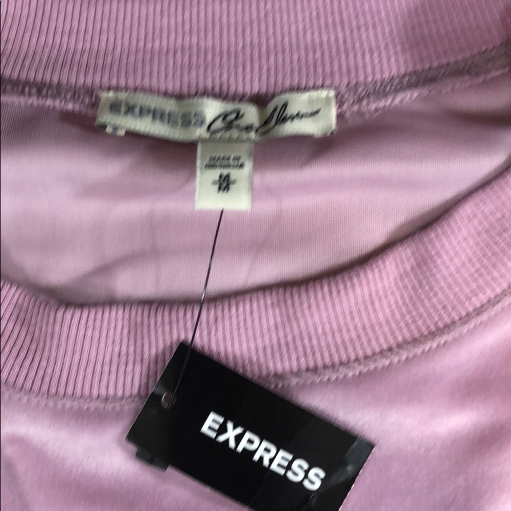 Express suede ruche sweater - Picture 3 of 4